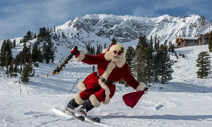 ski with santa